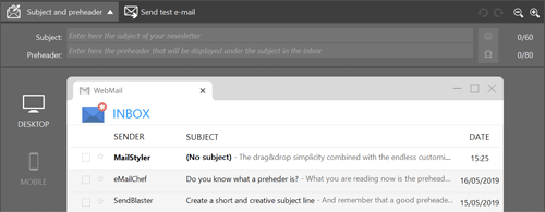 mailstyler subject preheader preview