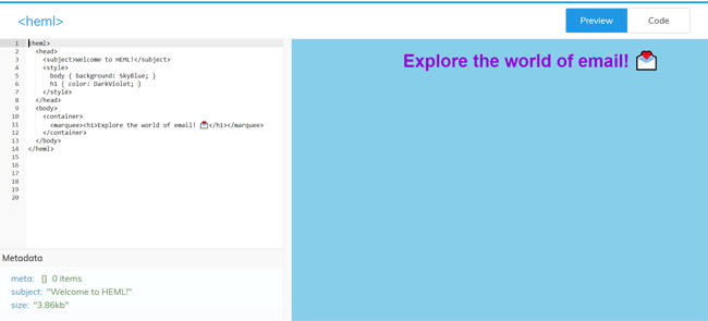 heml email markup language