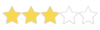 3 stars white BG
