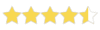 4.5 star. white BG