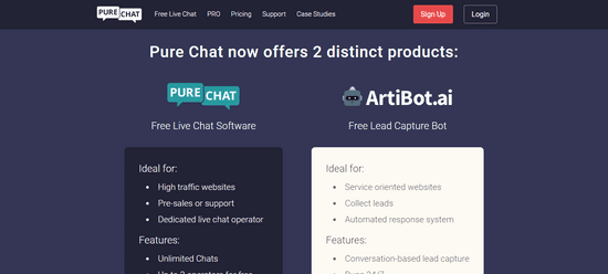 purechat live chat leads