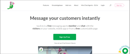tawkto livechat engage