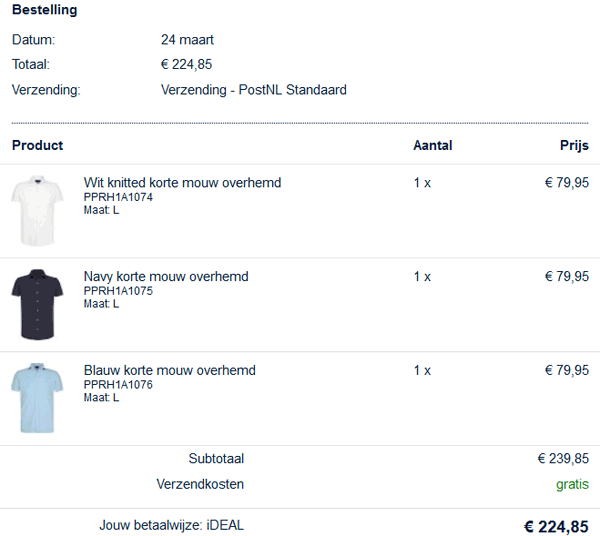 order confirmation email attachment