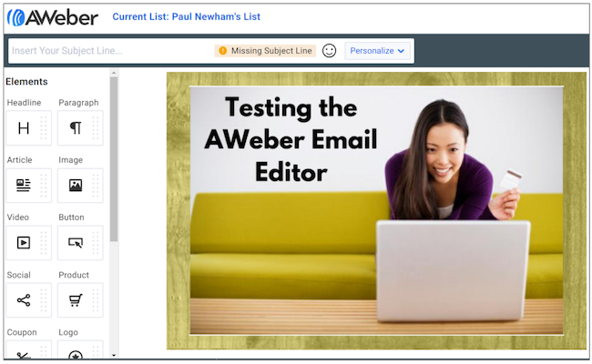 AWeber Email Editor Free Email Autoresponser Review