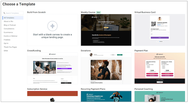 AWeber Review Landing Page Templates