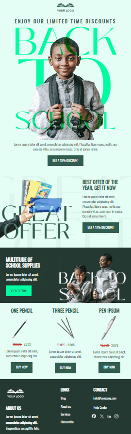 back-to-school newsletter template