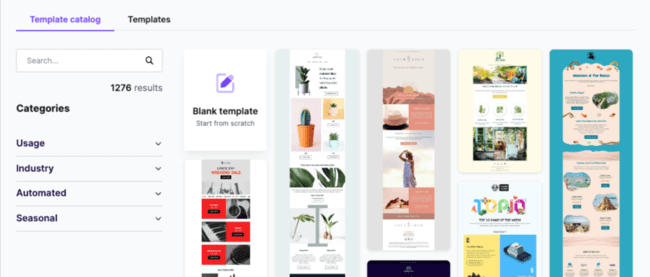 Beefree HTML email templates
