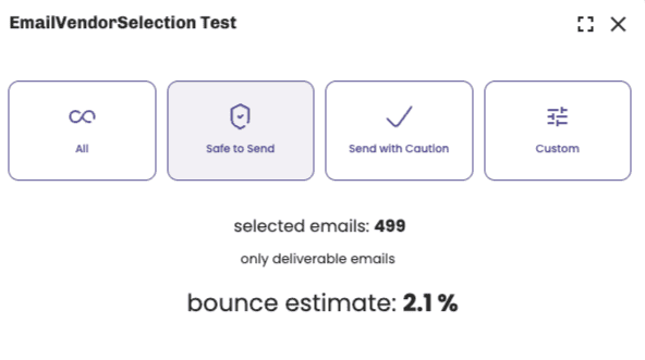 Bouncer email validation safe send bounce estimate download