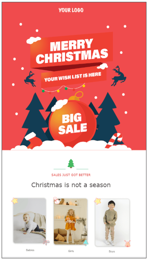 Christmas email template
