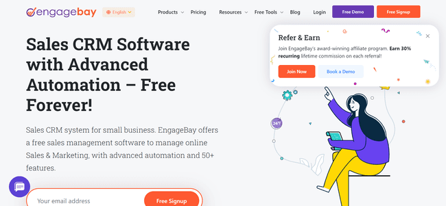 Engagebay affordable sales funnel tool