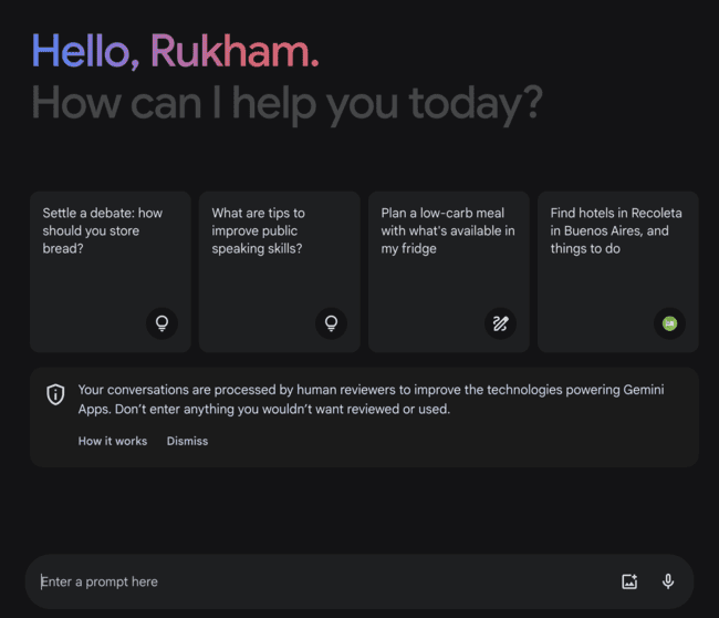 Gemini chatbot