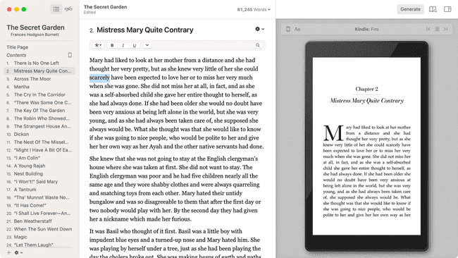 Herramienta de creación de ebooks Vellum
