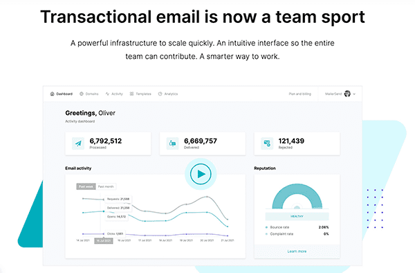 Mailersend transactional email service and safe email delivery