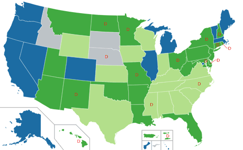 Map of US state cannabis laws