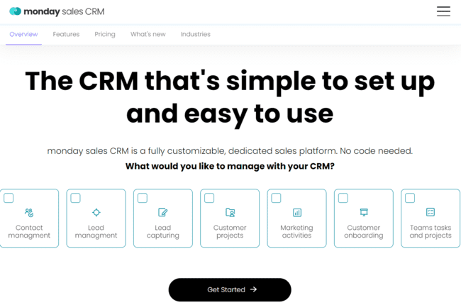 Monday.com sales crm