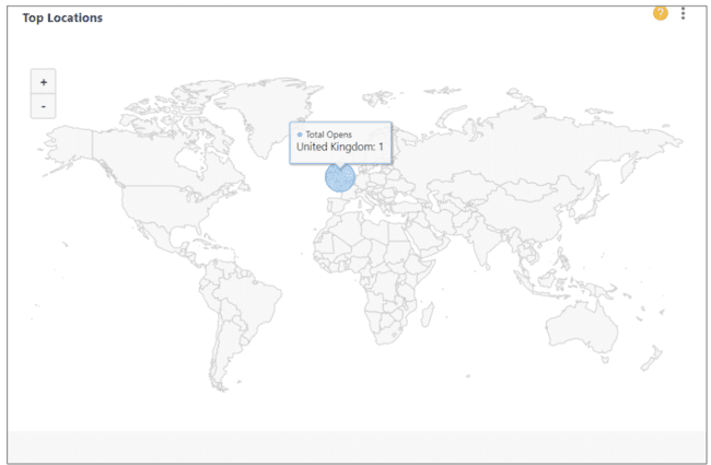 Moosend campaign analytics click open map