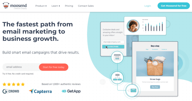 Moosend Email Marketing Software for Affiliate Marketing