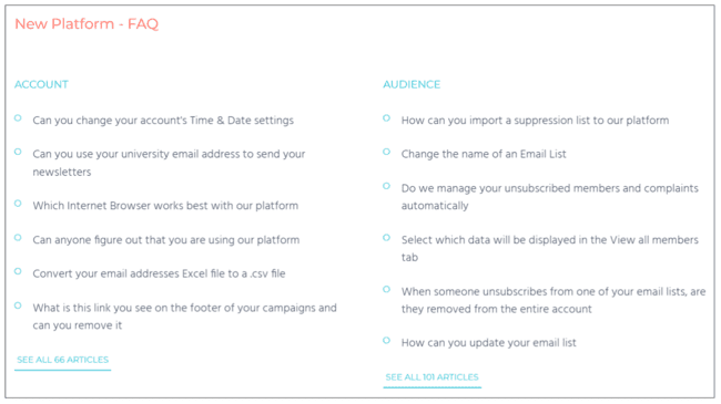 Moosend help center knowledge base faq