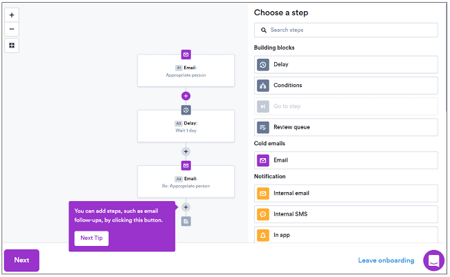 Overloop workflow editor