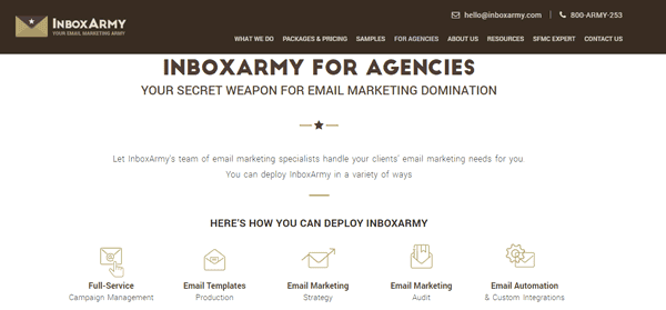 Serviços de marca branca de e-mail e-mail marketing