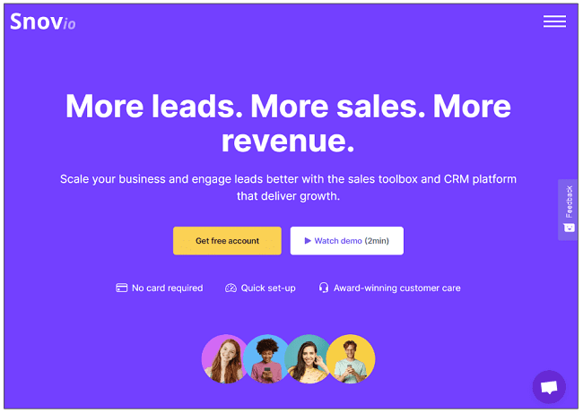 Snov home page