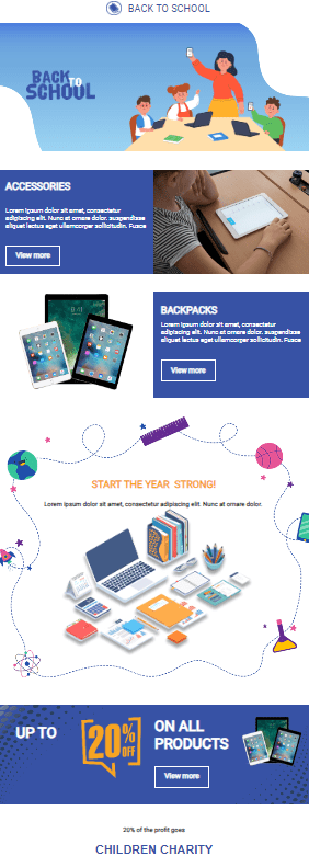 Special offer school newsletter template