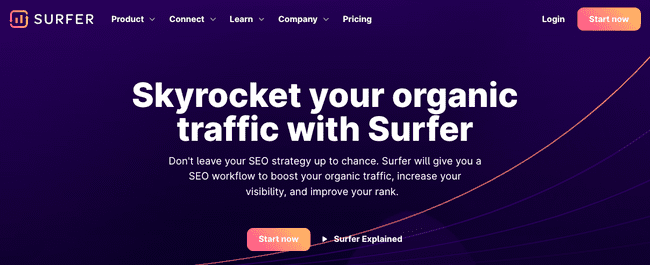 Surfer programa para escribir con IA