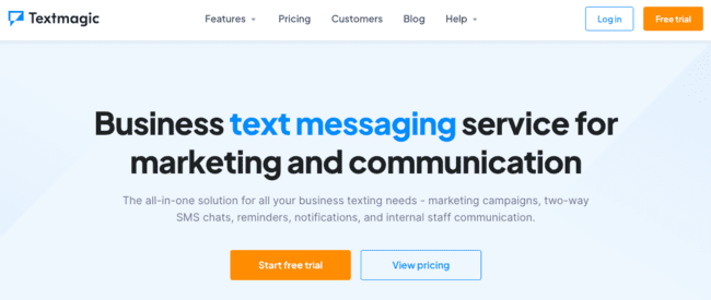 TextMagic SMS marketing platform text message software