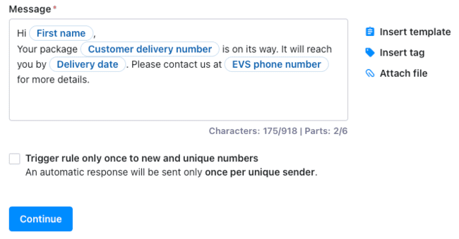 Textmagic review SMS automation status update delivery text message workflow
