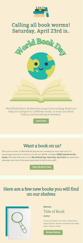 World Book Day school newsletter ideas