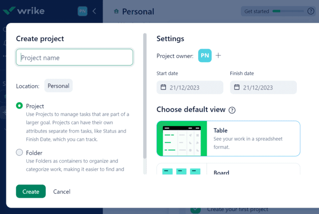 Wrike project management process software