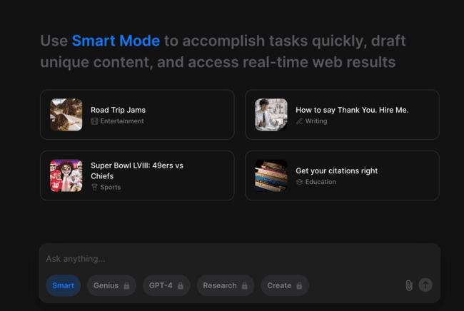 YouChat for search and summarization