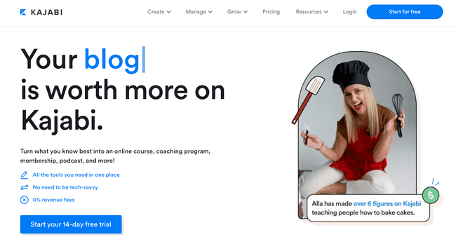 best all-in-one online course software Kajabi