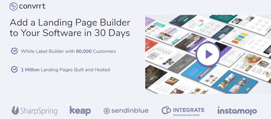 creador de landing pages de marca blanca SaaS
