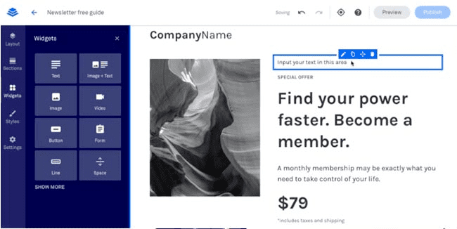 editor de landing pages leadpages