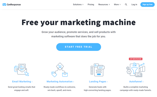 email marketing automation cheap getresponse