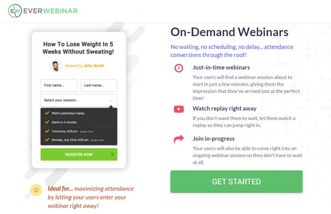 everwebinar on-demand webinar software