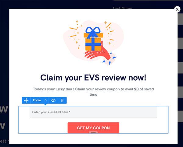 Swipe Pages pop up builder