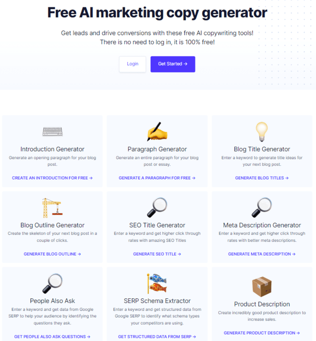 generador gratuito de textos de marketing NeuralText