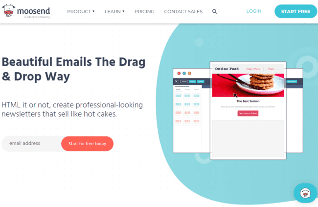 herramienta de email marketing Moosend