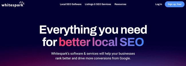 herramienta de seguimiento de palabras clave Whitespark para empresas