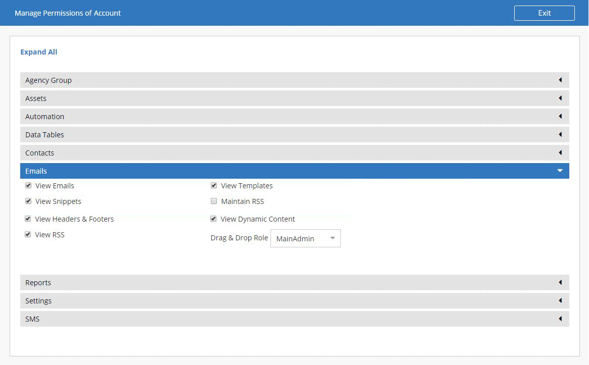 manage email marketing permissions