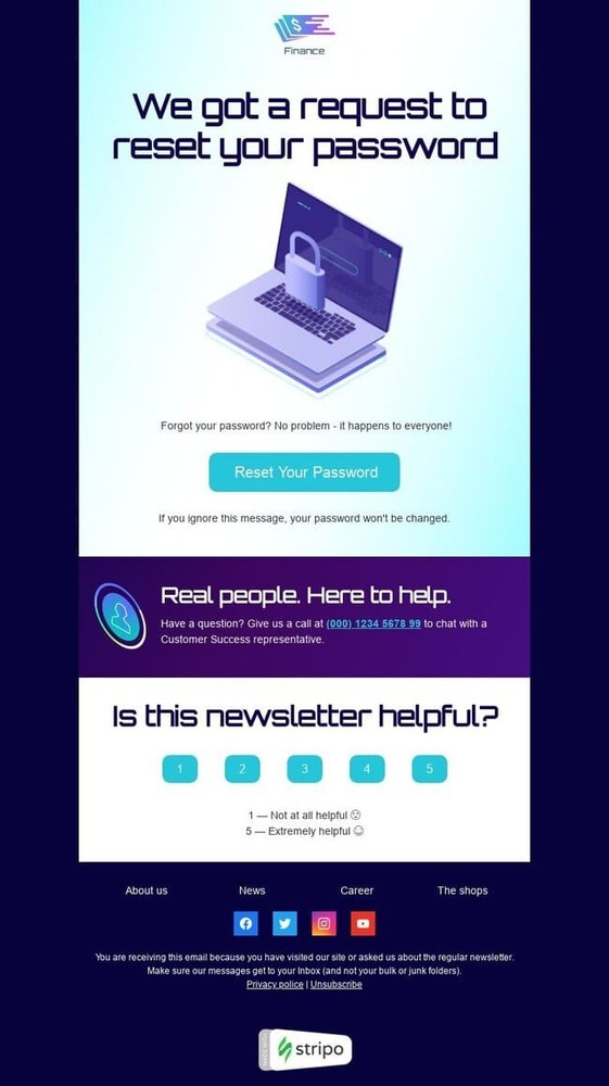 free transactional email template