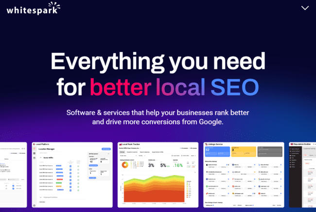rastreador de posiciones SEO local Whitespark