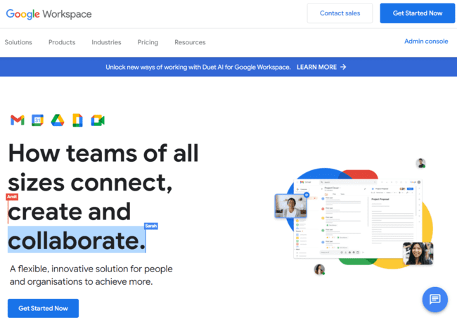 sign up for a Google Workspace account