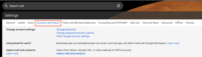 smtp server settings for Gmail