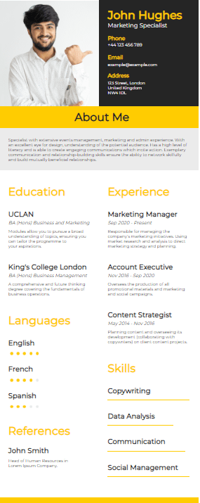student resume template