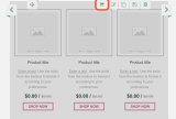 Email editing ecommerce products