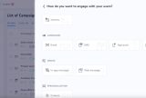 Screenshot of Netcore Cloud Channel Selection