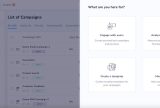 Screenshot of Netcore Cloud Task Selection